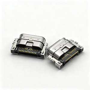 موصل <span class=keywords><strong>USB</strong></span> من النوع C بـ 6/14/16/24 سن، موصل <span class=keywords><strong>USB</strong></span> 2.0 أنثى مع 6 سنون للشحن - Product Image 2