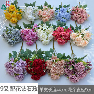 Fleurs artificielles en soie, roses, décoration d'intérieur, style moderne, respectueuses de l'environnement, pour la fête des mères - Product Image 5