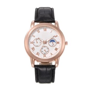 Reloj de Cuarzo Casual de Lujo para Hombre, Correa de Cuero, 40 mm, Esfera Marrón con Tres Agujas, Números Romanos, Reloj de Moda - Product Image 4