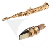 Wholesale Durable High Quality Wind Instruments Bb Tone Straight soprano Saxophone Brass Instrument with Accessories
