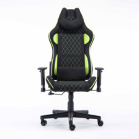Silla de Oficina Ergonómica de Estilo Racing OEM, Silla de Juego para Computadora con Respaldo Alto Ajustable y Giratoria, Tapizada en Tela
