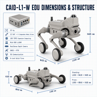 Robot quadrupède électronique YY-CAID-L1 EDU Pro, jouet intelligent pour chien avec reconnaissance visuelle, moteur 300W 43.2V, 15kg