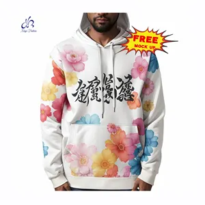 XY Hot Selling Fashion Wool Style Wholesale Spring And Autumn Couples Hip Hop Custom High Quality Tie Dye Printed Pattern Hoodie
