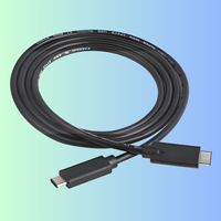 كابل USB 3.2 نوع C للتحكم الآلي، سرعة 20 جيجابت في الثانية، مغلف بالنايلون ومحمي، تصنيف IP67، موصل نحاسي، طول 5 أمتار