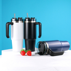 17oz 20oz 30oz Insulated Mug Tumbler Stainless Steel Stemless Wine <b>Reusable</b> Coffee Travel <b>Cup</b> With Lid And Straw - Product Image 1