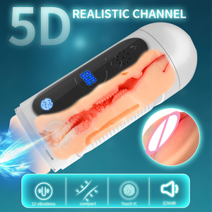 Masturbador Masculino Simulador de <span class=keywords><strong>Vagina</strong></span> Portátil com Sucção e Vibração - Product Image 3