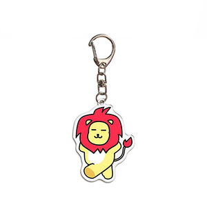Wholesale Custom Q Version Animal Image UV Printed Acrylic Key Chain Bag Decoration Student Schoolbag Cute Cartoon Small Pendant - Product Image 3