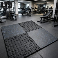 Revêtement de sol en caoutchouc épais, tapis de gym insonorisant, capacité de charge exceptionnelle, revêtement de sol en caoutchouc pour salle de sport