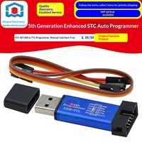 Câble de téléchargement STC, programmeur monopuce USB vers TTL, démarrage à froid sans manuel STCISP 3.3V/5V pour la programmation STC