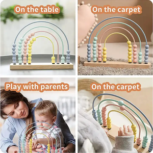 لعبة الرياضيات للأطفال, خشبية المعداد في مرحلة الطفولة المبكرة لعبة الرياضيات عد الخرز مونتيسوري شبيلزوج مونتيسوري لعبة تعليمية - Product Image 5