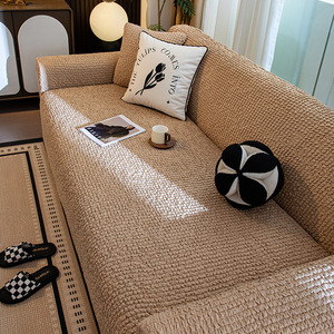 Kem Phong Cách Chống-Mèo Scratch Đàn Hồi Sofa Slipcover Thiết Lập Hoàn Chỉnh Một Mảnh Ins Bong Bóng Dệt Bìa Bảo Vệ Phong Cách Cho Ghế Sofa - Product Image 5