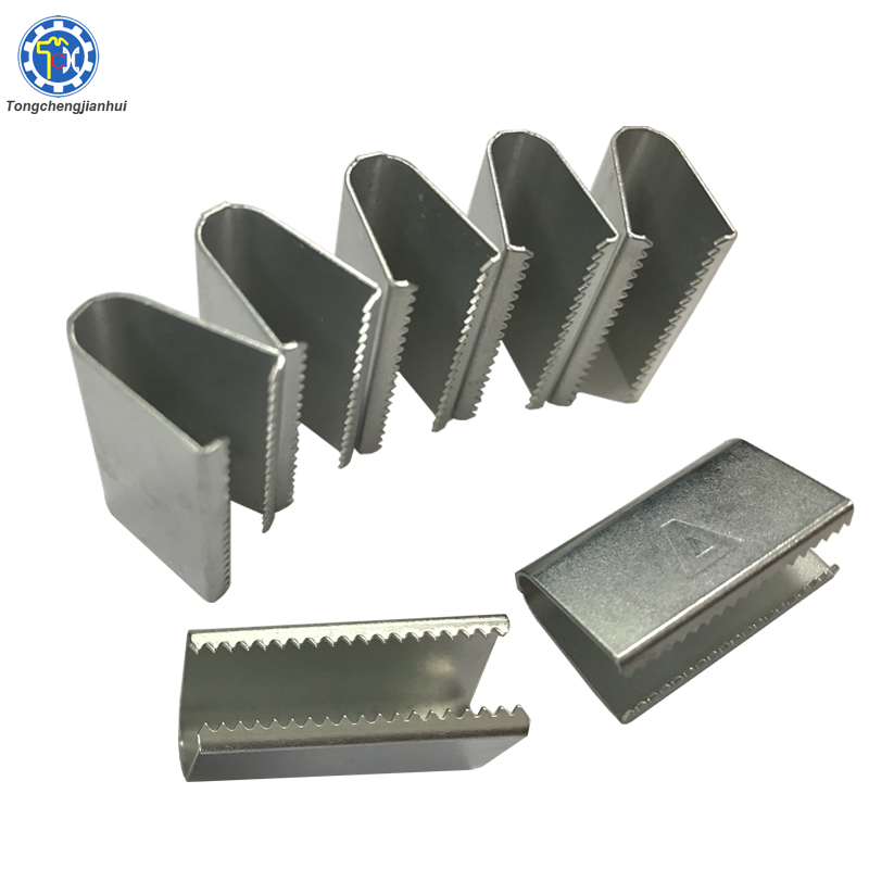 Сделанные на заказ точные маленькие большие зубчатые пружинные стальные Ленточные концевые наконечники для сумок аксессуары