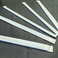 Biodégradable faisant 9mm coloré 200mm décorations de coeur changement en plastique Long Tube Pla pailles pour boissons qui changent de couleur