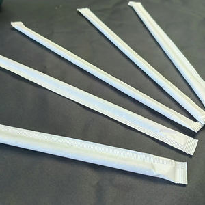 Biodegradabile realizzazione <span class=keywords><strong>9mm</strong></span> colorato 200mm cuore decorazioni plastica cambiamento lungo tubo di paglia per bevande che cambiano colore - Product Image 6