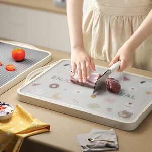 Simple Style Cutting Board Rectangle Anti-Mildew Antibacterial Dishwasher Safe Kitchen Vegetable Fruit Chopping Block - Product Image 1