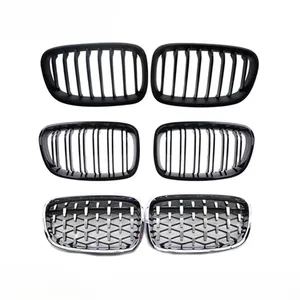 Pour BMW Série 1 F20 F21 2011 2012 2013 2014 – Calandre supérieure avant chromée de remplacement – Pièce auto décorative - Product Image 2