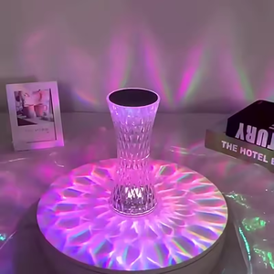 Popular Crystal Rose <b>Light</b> Atmosphere <b>Light</b> Creative <b>LED</b> Table Lamp Flexible Modern Voice Control Small Waist <b>Night</b> <b>Light</b> - Product Image 2