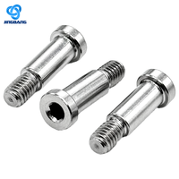 Edelstahl-Verlängerungsbolzen M8 mit Nylon-Unterlegscheibe 25mm, Muttern und Schrauben-Sortiment, 6 x 16mm Bolzen