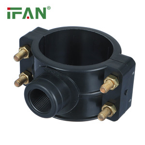 IFAN Raccordo a Morsetto in Plastica PP con <span class=keywords><strong>4</strong></span> Viti per Tubi HDPE da Irrigazione a Goccia da <span class=keywords><strong>1</strong></span>/<span class=keywords><strong>2</strong></span>'' 3/<span class=keywords><strong>4</strong></span>'' <span class=keywords><strong>1</strong></span>'' <span class=keywords><strong>2</strong></span>'' per Linee Idriche - Product Image 1