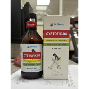 ไซสโตฟิกซ์-ดีเอส น้ำเชื่อมสมุนไพร |   สูตรบำรุงสำหรับผู้ที่มีภาวะ PCOS และ PCOD ด้วยสารสกัดจาก Ajwain, Kalonji, Aloe Vera, Afsanteen และ Sana Makki - Product Image 5