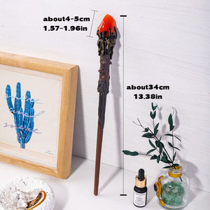 Vente en gros de torche d'agate rouge en cristal naturel baguette magique bâton de pierre semi-précieuse artisanat pour les accessoires de vacances - Product Image 2