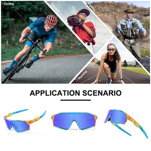 Kính thể thao an toàn cho trẻ em Màu trong suốt Không thể phá vỡ TR90 Kính râm phân cực UV400 dành cho xe đạp Chạy xe đạp - Product Image 6