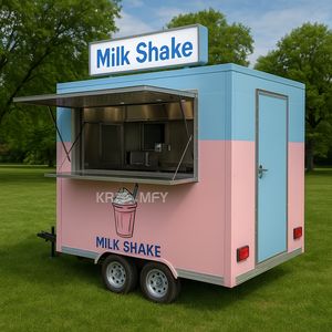 Mobile Coffee Carts and Trailers Fully Equipped <b>Pizza</b> Ice Cream Van Hot Dog Barbecue Trailer Food Truck with Full Kitchen - Product Image 5