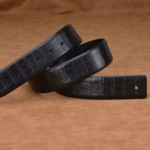Bordo di <span class=keywords><strong>piume</strong></span> in pelle conciata al vegetale <span class=keywords><strong>con</strong></span> motivo a coccodrillo cinturino da cintura all'ingrosso <span class=keywords><strong>con</strong></span> strato superiore in vacchetta <span class=keywords><strong>con</strong></span> il foro del coltello del corpo della cintura - Product Image 4