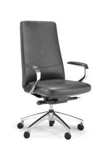 Silla Ejecutiva Moderna, Cómoda, Ergonómica, Reclinable, Giratoria, de Cuero, con Reposabrazos Ajustables en Altura para Relajarse en el Entorno Corporativo - Product Image 4