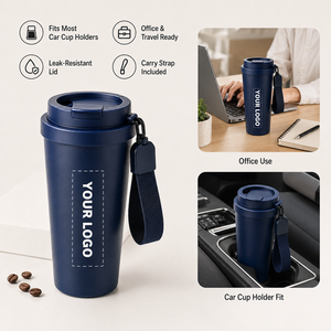 Hot Sale 600ml 20oz Double Wall Stainless Steel Vacuum Insulated <b>Thermo</b> Tumbler Leakproof Reusable Coffee Mug For Business Gifts - Product Image 3