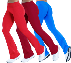Nouveaux Leggings de Sport pour Femme Impact Flares Scrunch <span class=keywords><strong>Booty</strong></span>, Sans Couture, pour Fitness, Entraînement et Yoga, Anti-transparence lors des Squats, Pantalon Évasé Tendance - Product Image 1