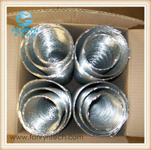 Resistente al fuego de la <span class=keywords><strong>cocina</strong></span> de ventilación silencio retráctil <span class=keywords><strong>extractor</strong></span> de humos de conductos semi-rígido de Aluminio flexible conducto de aire - Product Image 6