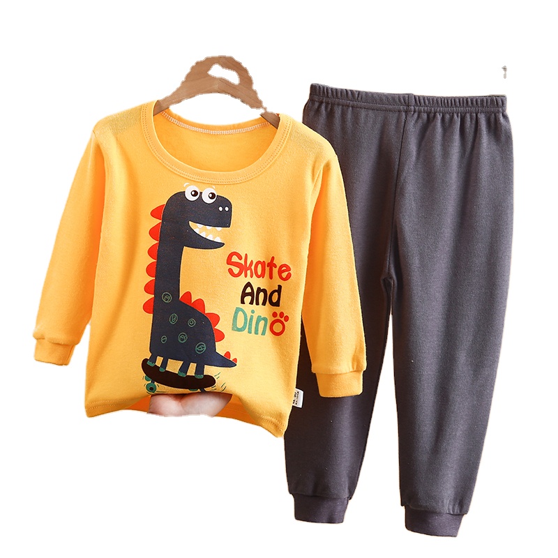 Boy autumn Pajamas Children's Sleepwear Set Kids Cartoon Nightwear Home wear
