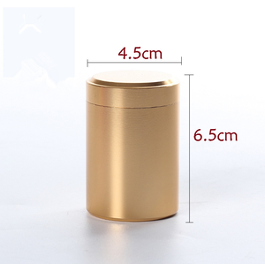 Hot Sale Rose Gold Metal Aluminium Cans Airtight Round Tea Coffee Container Tin Box and Screw Lids Wholesale