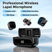 Nouveau microphone sans fil Lavalier noir de haute qualité 2026 Mic S20 avec compartiment de charge pour le direct