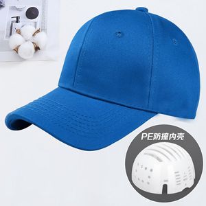 Protective Hat Baseball Cap With Pe Inner Shell Curved Brim Pure Cotton Breathable Work Safety Helmet Summer 2025 - Product Image 3