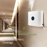 Diffuseur d'huiles essentielles automatique ultrasonique Airwick 600 ml, blanc, en PP, avec commande intelligente par application, pour la maison et l'hôtel, sans eau