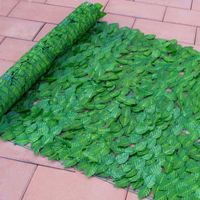 Panneaux de haie artificielle EG-A221 personnalisés, populaires, pour mur végétal, clôture extérieure, lierre 2m pour clôture d'intimité de jardin