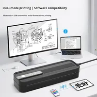 Printer Mini Tanpa Tinta Thermal A4 Portabel Dapat Terhubung ke Ponsel dan Komputer Tersedia dalam Stok