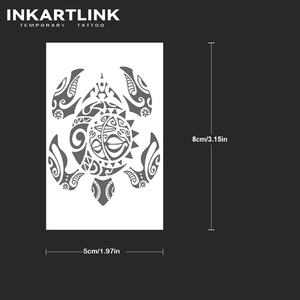 Tatouages tribaux de <span class=keywords><strong>tortue</strong></span> en gros, <span class=keywords><strong>tatouage</strong></span> longue durée, 15 jours, imperméable, jus de fruits naturel, autocollant de <span class=keywords><strong>tatouage</strong></span> corporel, approvisionnement en vrac - Product Image 3