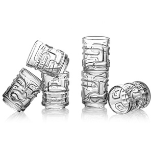 Verres à liqueur mignons de 1,5 oz, en cristal transparent, empilables, réutilisables et durables, mini verres à shot Tiki multi-usages - Product Image 6