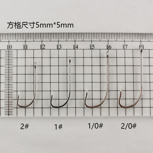 7321 hameçons de pêche à la mouche standard <span class=keywords><strong>en</strong></span> acier à haute teneur <span class=keywords><strong>en</strong></span> carbone <span class=keywords><strong>nymphe</strong></span> 3X long oeil droit pour les espèces de bar et de truite (B13) - Product Image 4