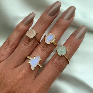 Anillo de Plata de Ley 925 con Piedra Lunar Azul Natural, Diseño de Joyería con Piedra Lunar - Product Image 3