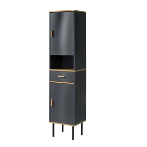 Armário Buffet Lateral, Armário de Cozinha de Madeira com Prateleira Ajustável, Mesa <span class=keywords><strong>Console</strong></span> para Cafeteria - Product Image 4
