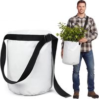 Sac de plantation en PVC avec bretelles, capacité de 5 gallons, panier de repiquage pour semis, conception filtrante durable, jardinage écologique