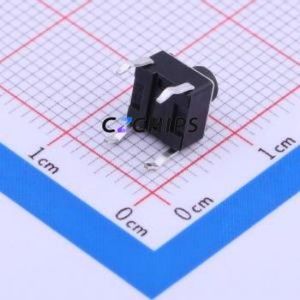 TSA061G60-250 Tactile Switch Through hole-4P,6.1x6.1mm Switch Single Pole Single Throw Round Button 2.5N Through Hole - Product Image 2