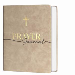 Custom Lined Gratitude Journal Leather Prayer Hardcover Notebook A5 Size Thread Sewing Bound 80 Sheets Manufacturer - Product Image 1