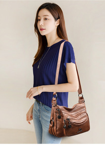 New High Quality Women Messenger Bags for Women Pu Leather Handbags Crossbody Bags Ladies Designer Shoulder Bags <b>Tote</b> Top-handle - Product Image 6