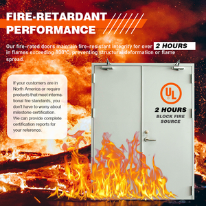 <span class=keywords><strong>Porta</strong></span> Tagliafuoco in Acciaio ad Alta Sicurezza Resistente a Due Ore per Uso Commerciale Porte Antincendio <span class=keywords><strong>su</strong></span> <span class=keywords><strong>Misura</strong></span> - Product Image 4