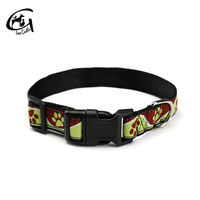 Tissu assorti Boucle En Nylon de Chat Concepteur Personnalisé Clip Personnalisable ensemble de Laisse Pour Animaux De Compagnie Colliers de Formation collier De Chien De Luxe
